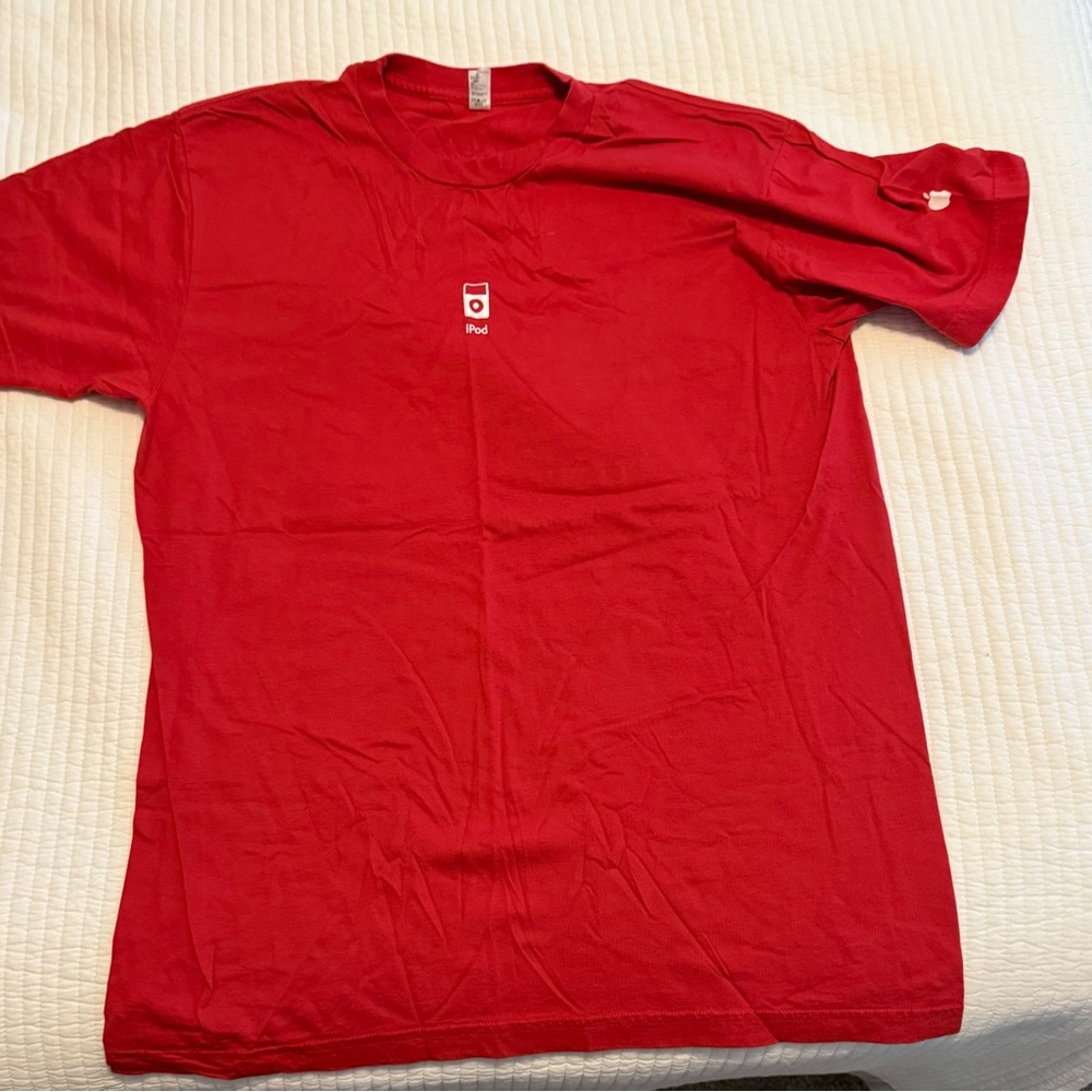 American Apparel Red Men's Short Sleeve Tee